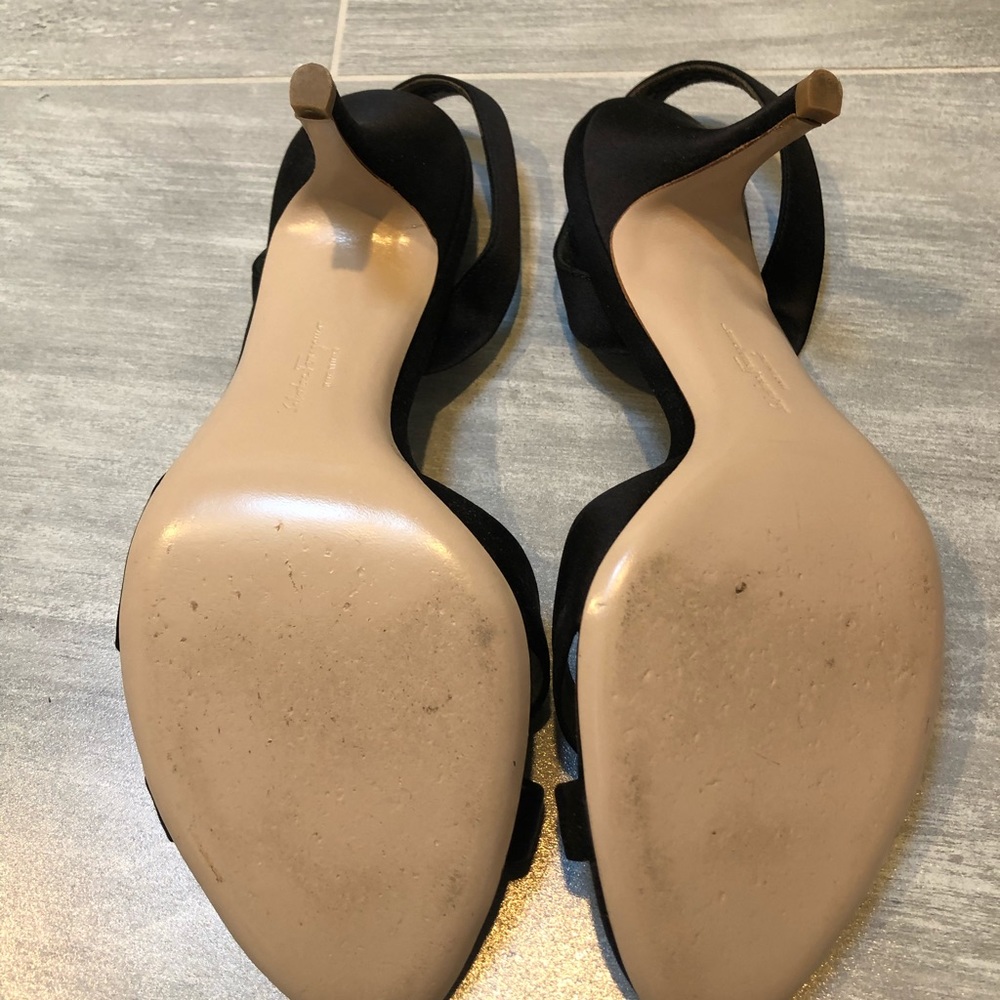 Salvatore Ferragamo Fabric Black Sandal - Picture 7 of 7